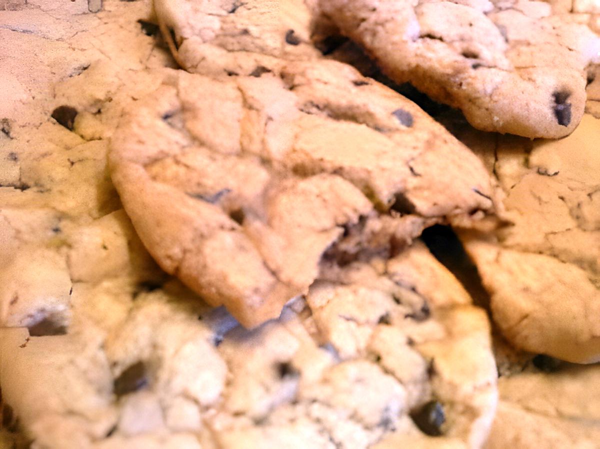 recette Cookies pate de speculoos et pépites de chocolat