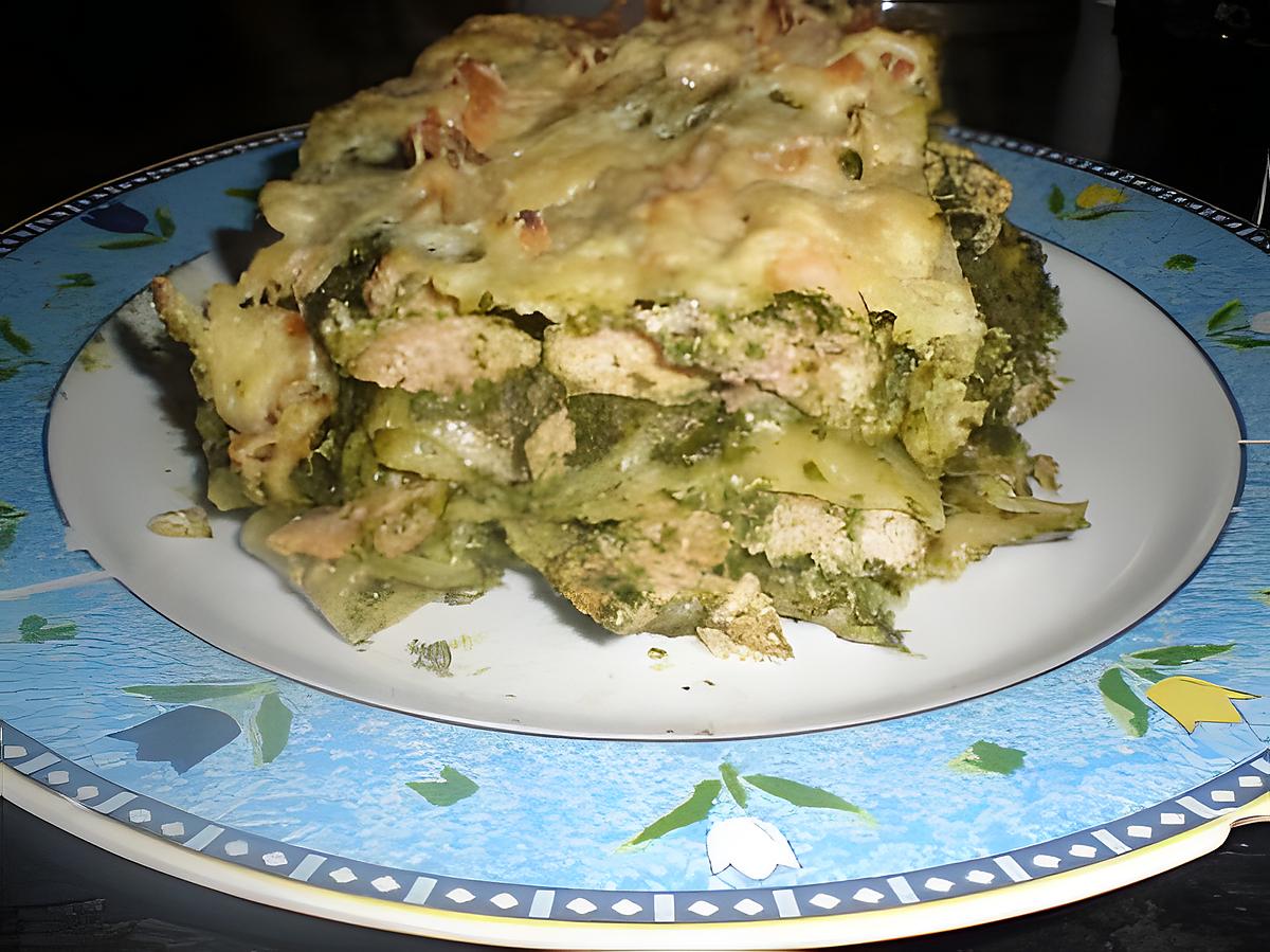 recette lasagne d'épinards et saumon