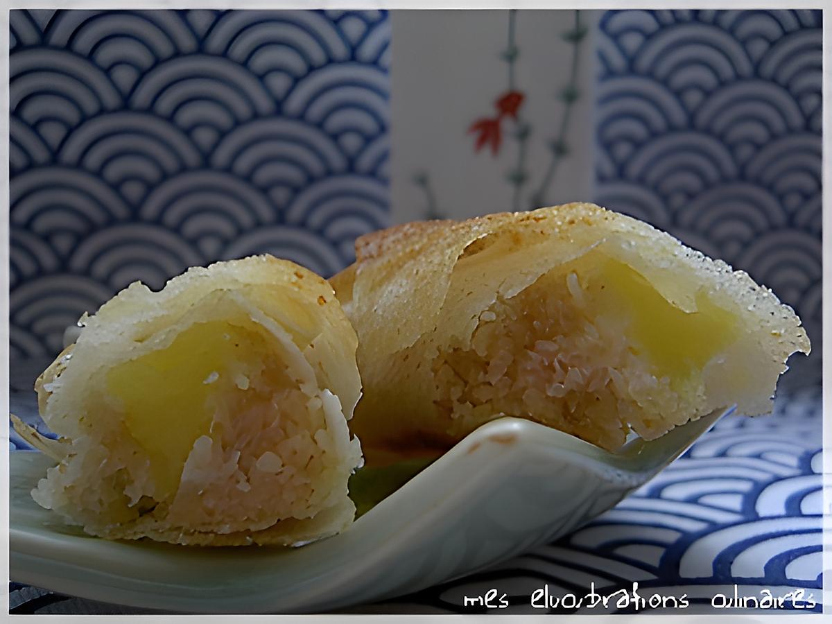 recette Nems exotiques ananas-coco