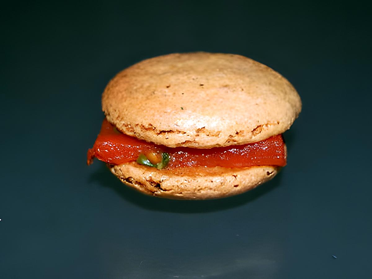 recette Macarons Tomate-Basilic