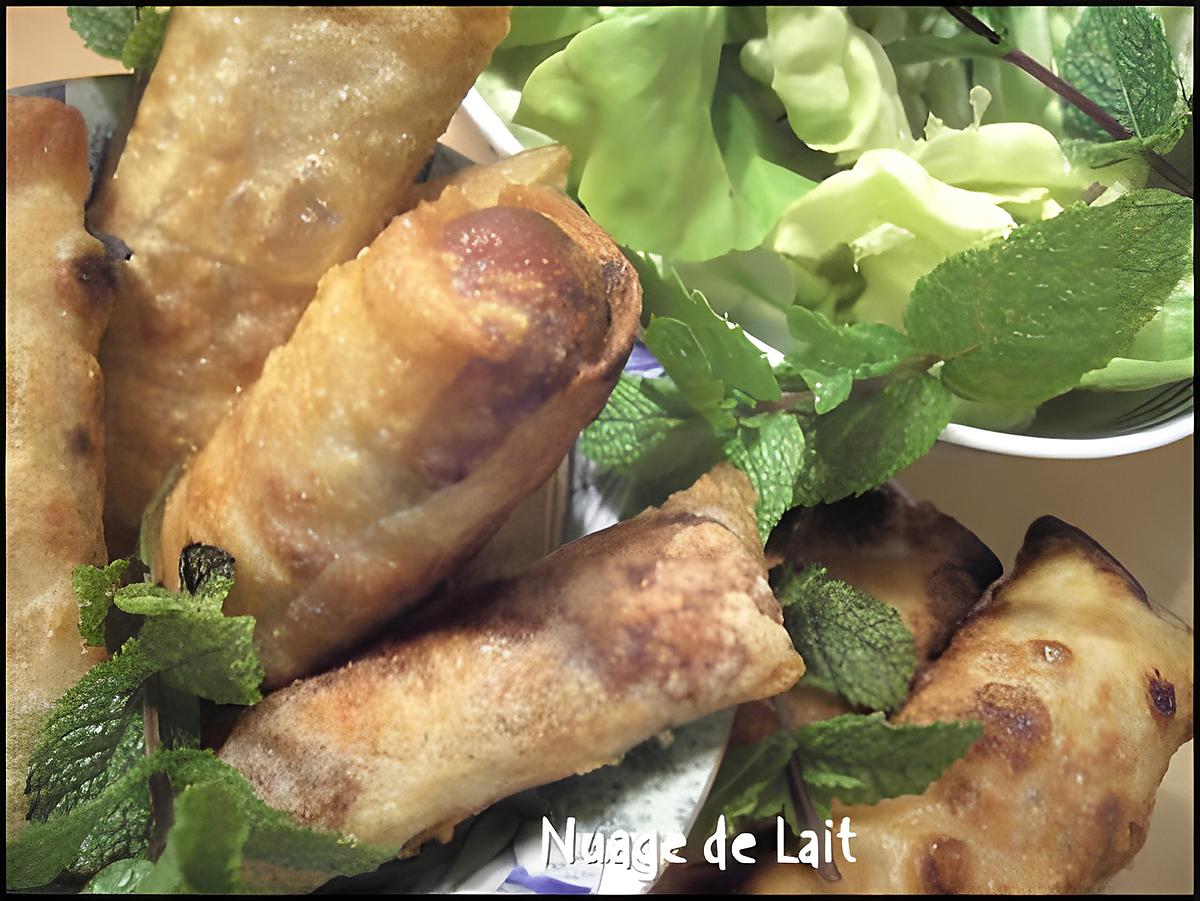 recette Nems Porc et Crevette