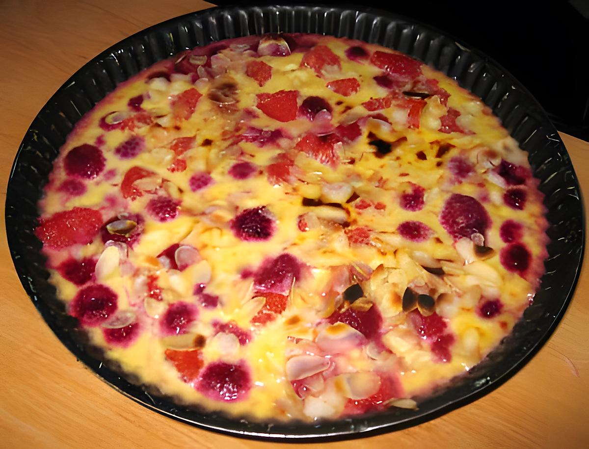 recette Gratin framboise, pamplemousse