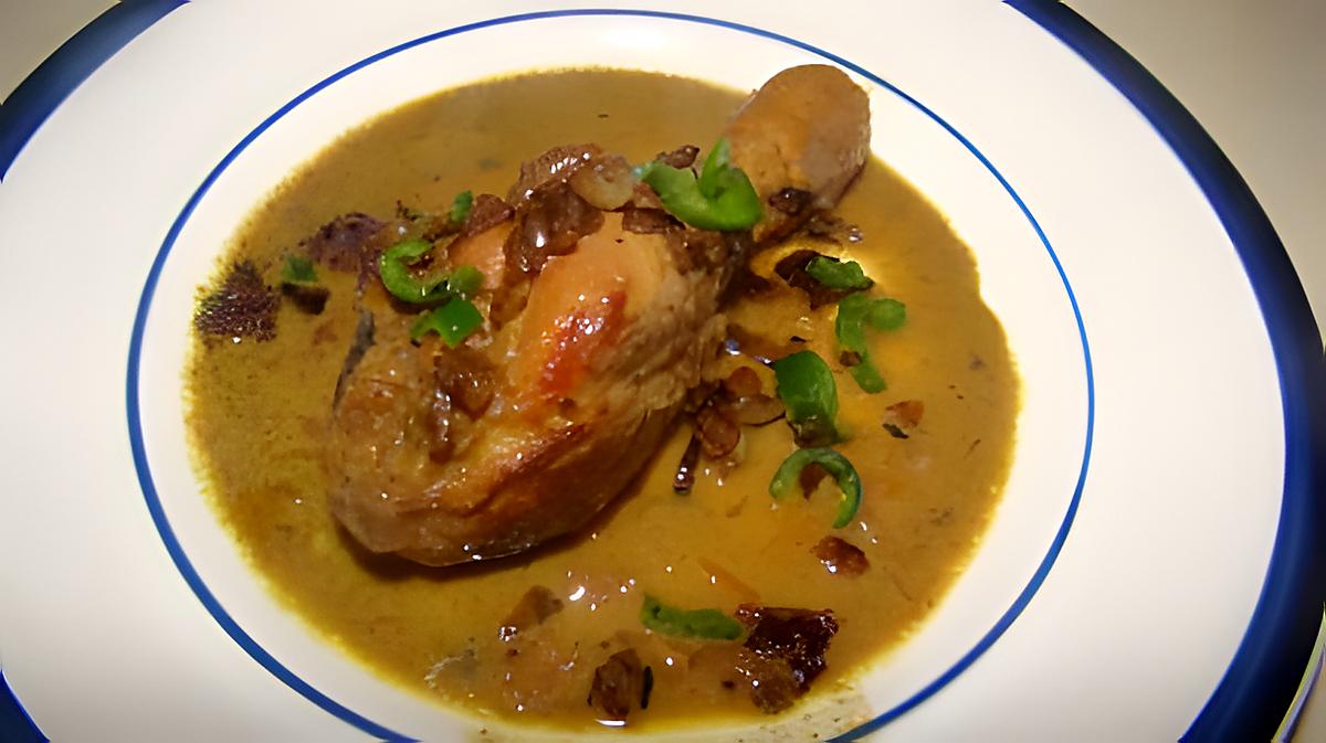 recette Curry de poulet de Singapour