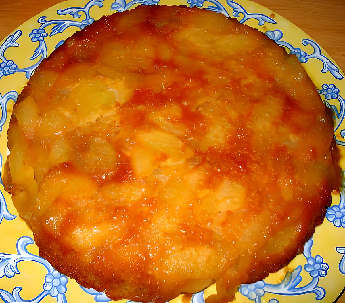 recette Gâteau renversé aux poires