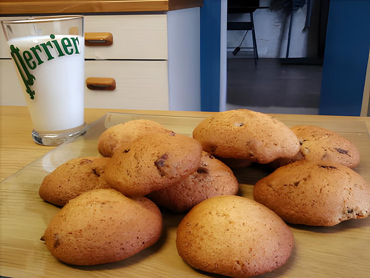 recette Cookies moelleux aux pépites de chocolat à ma façon.