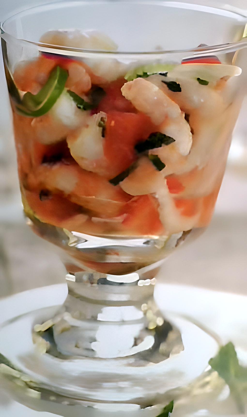 recette MON COCKTAIL DE CREVETTES