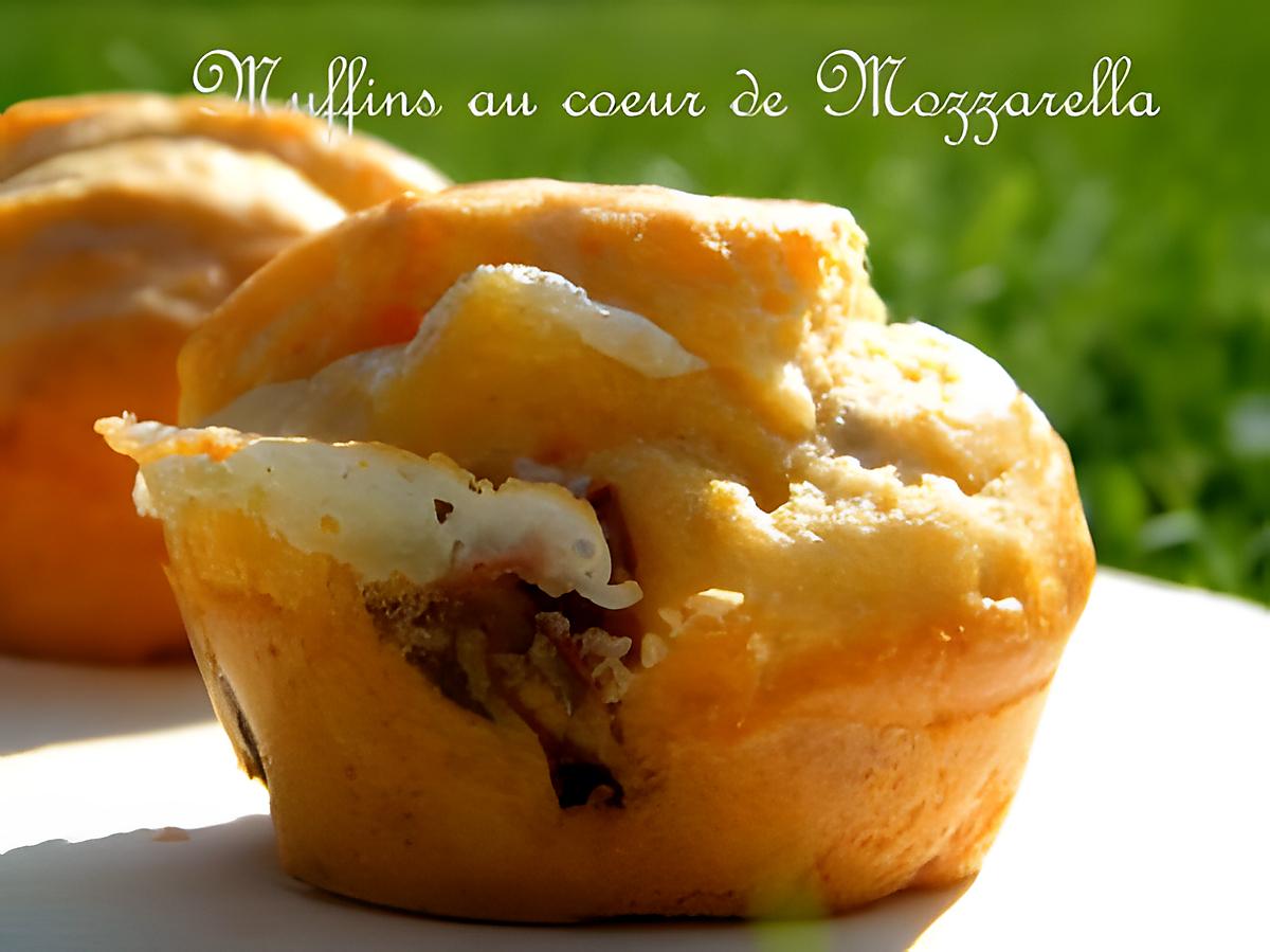 recette Ooo Muffins au coeur de Mozzarella ooO