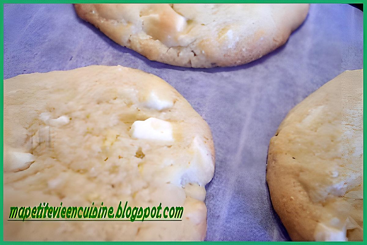 recette COOKIES PISTACHES ET CHOCOLAT BLANC