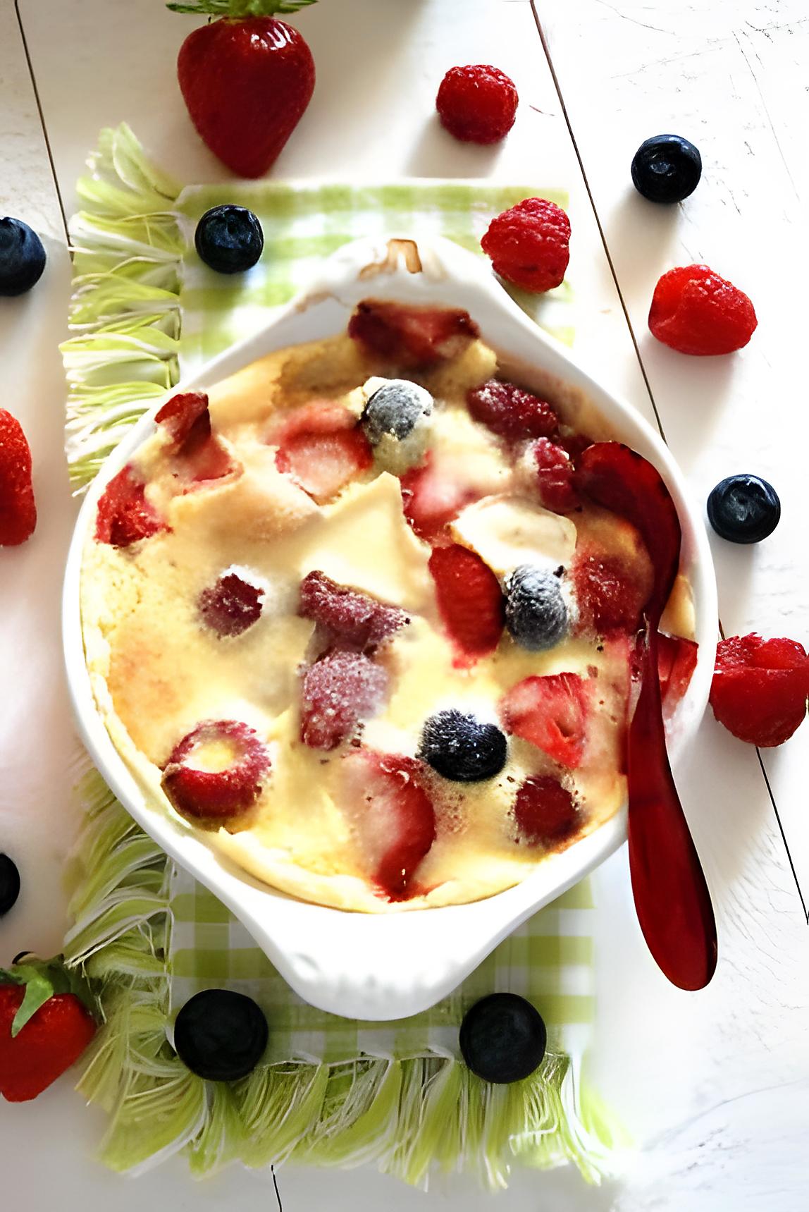 recette Gratin de fruits rouges