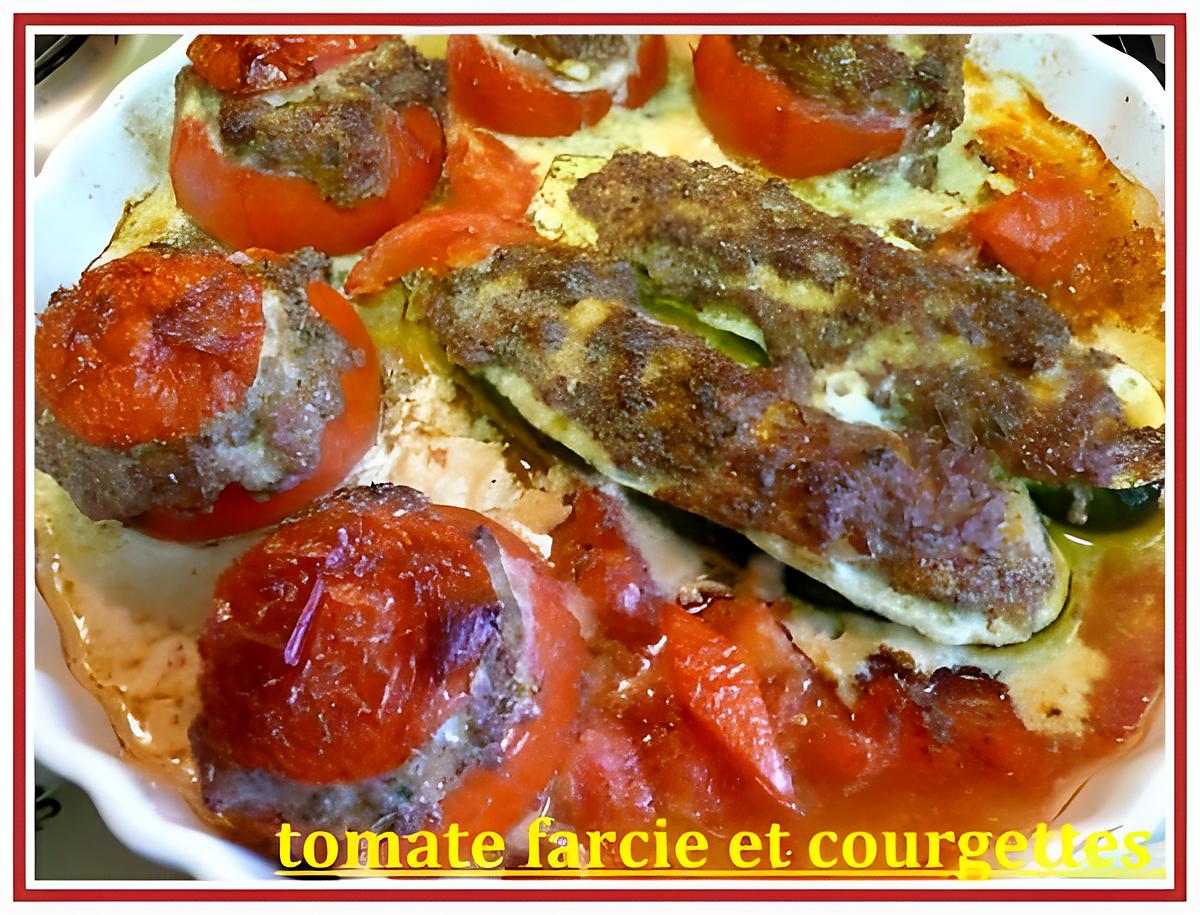 recette tomates farcies et courgettes