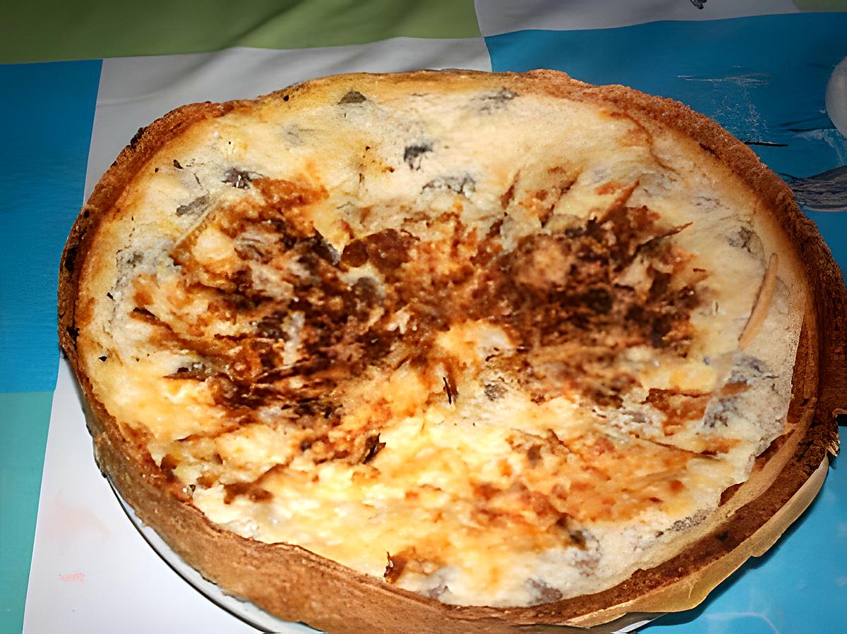 recette tarte au thon et champignons