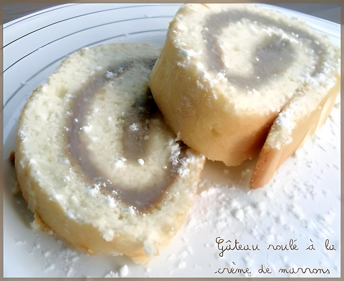 recette Gâteau Roulé à la Crème de Marrons