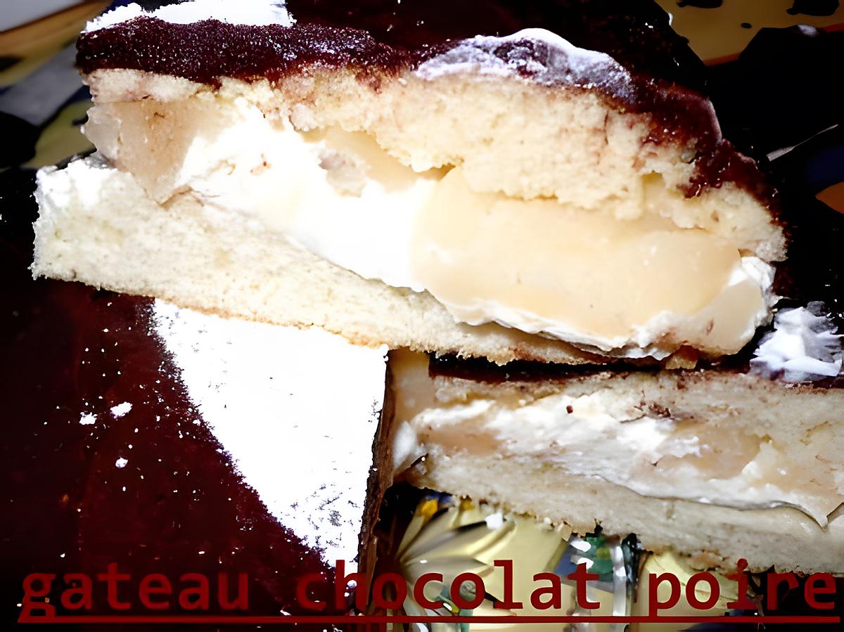 recette gateau chocolat poire