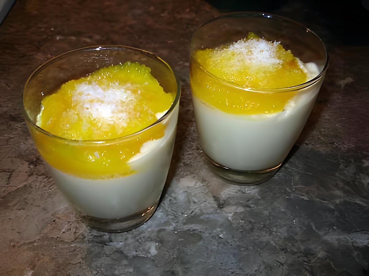 recette Panna-cotta coco & sa compotée de mangue