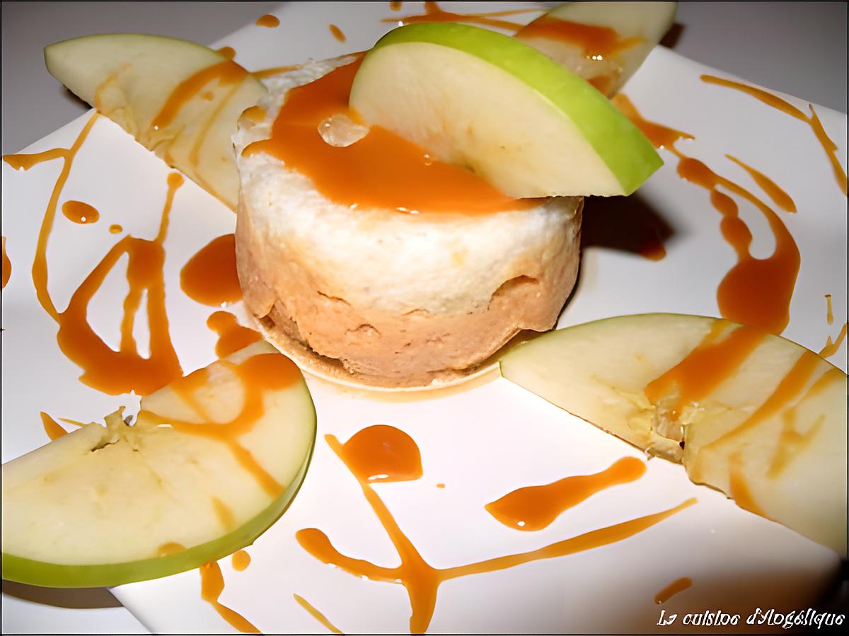 recette Duo de mousse caramel au beurre salé et pomme granny