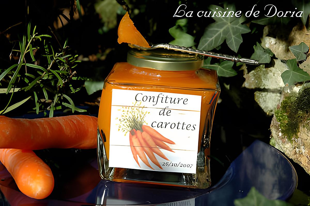 recette Confiture de carottes