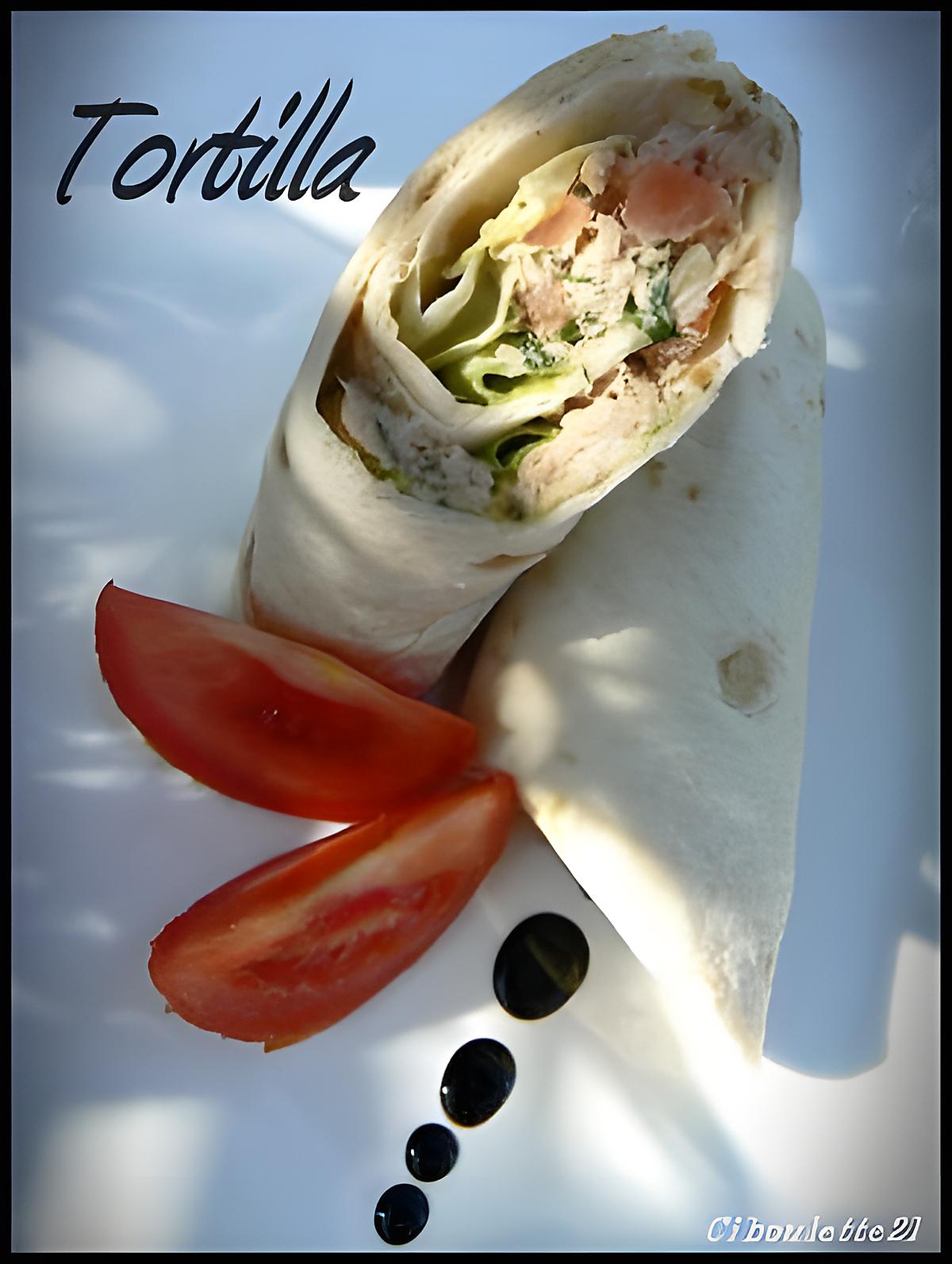 recette WRAPS ou TORTILLA AU THON (TUNA WRAPS / SANDWICH)