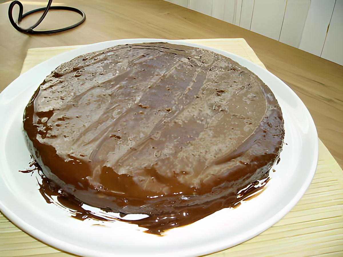 recette gateau  chocolat-café, glaçage au chocolat