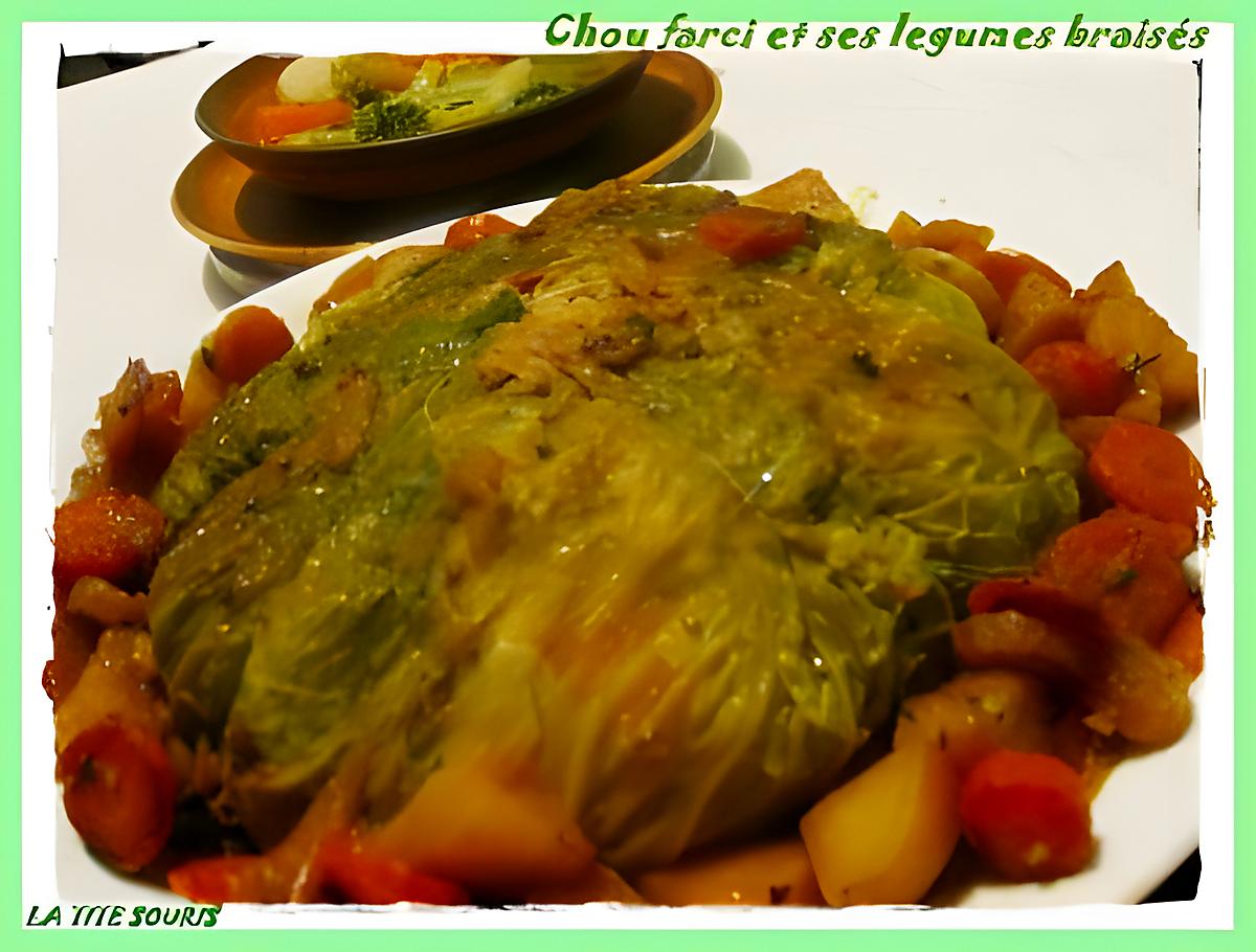 recette Chou farci et ses légumes braisés