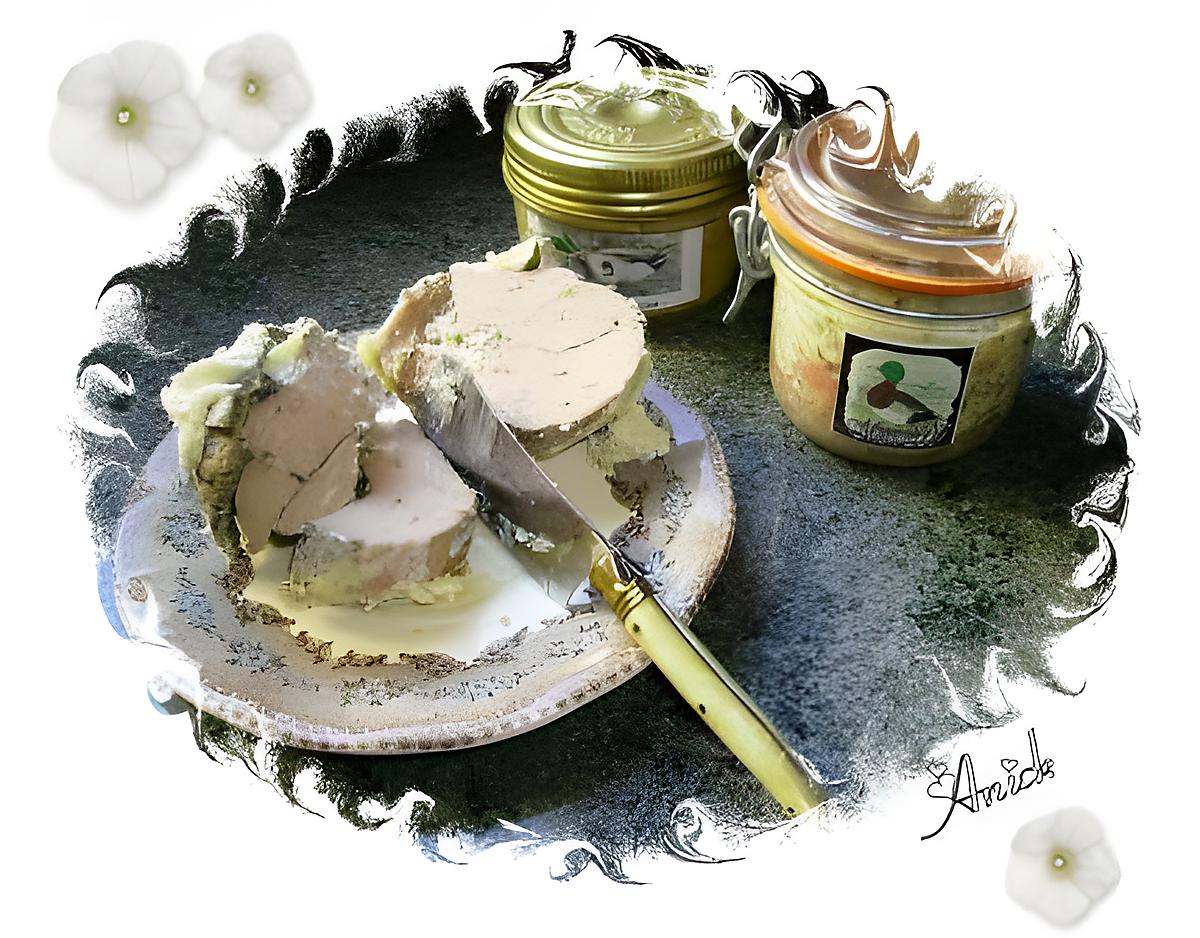 recette foie gras de canard nature en verrine fait maison