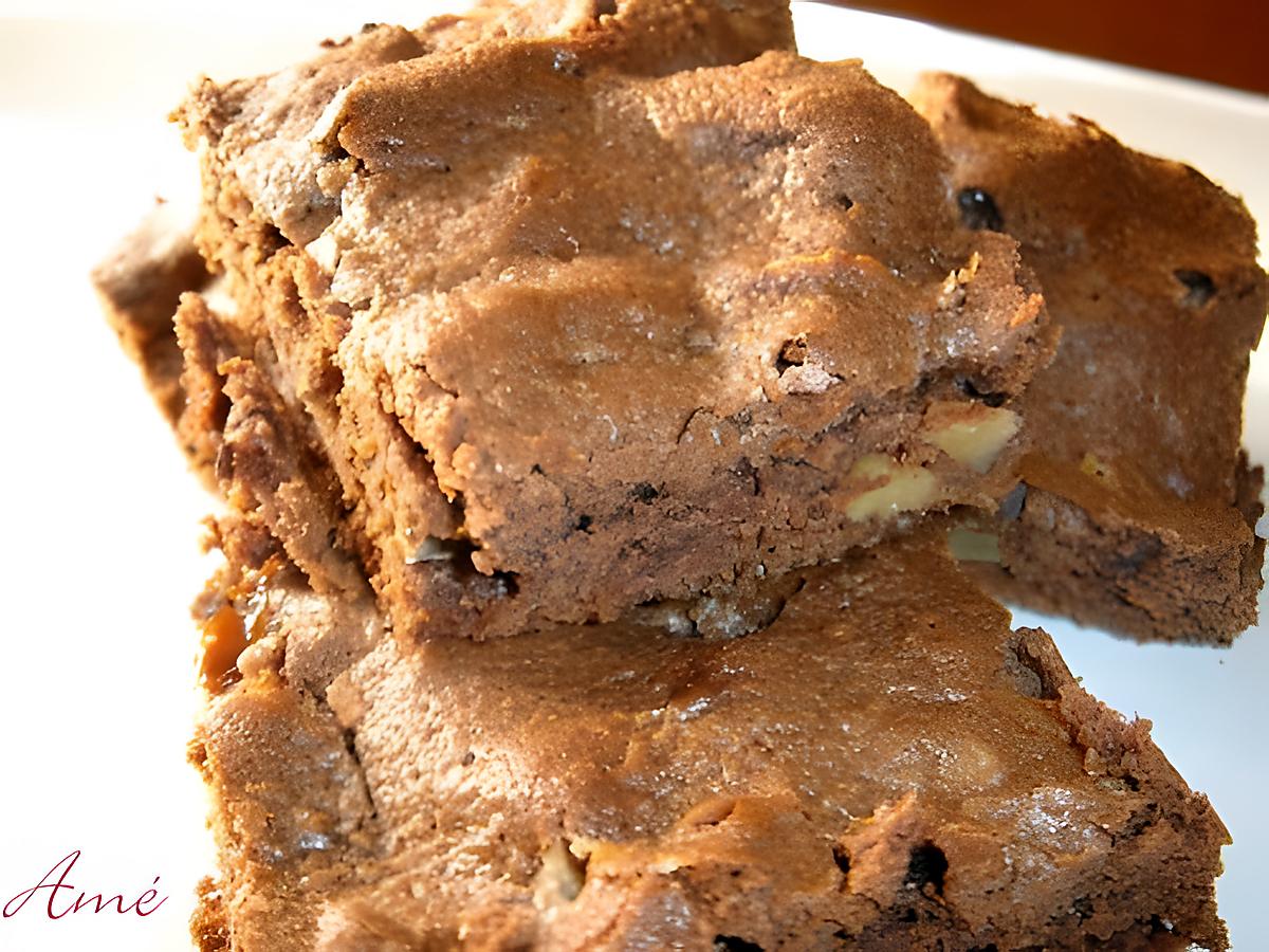 recette Brownie au caramel au beurre salé