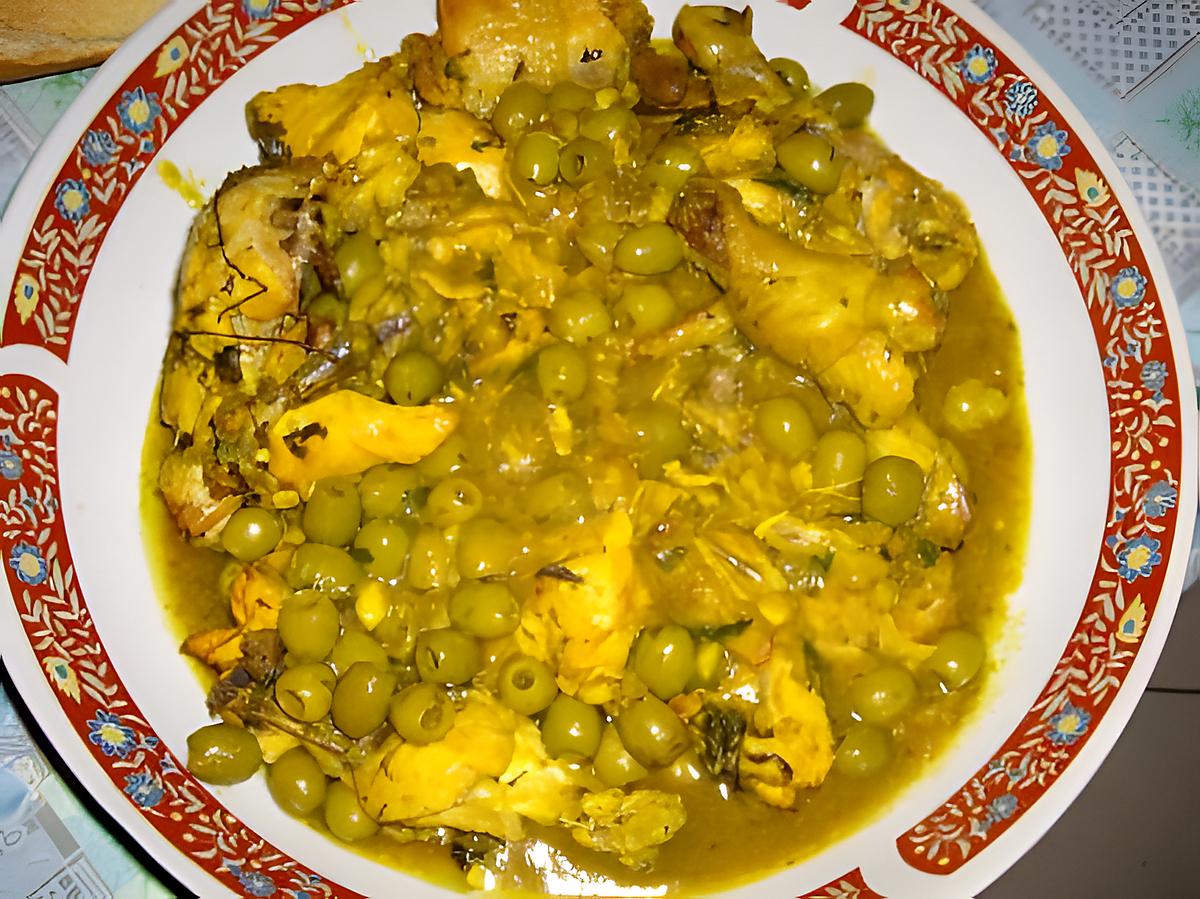 recette mon poulet aux olive hum trop bon