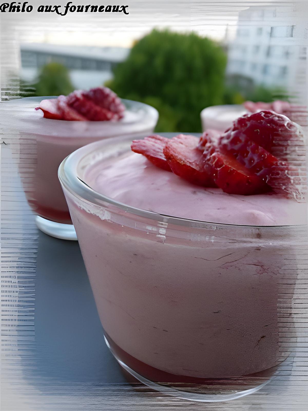 recette Mousse de fraises & sa gelée de lavande