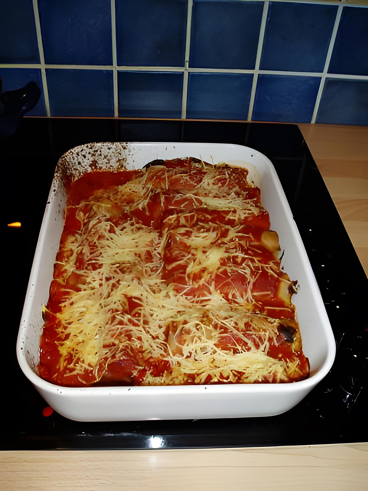 recette cannélloni  au boulette de viande a la provencale