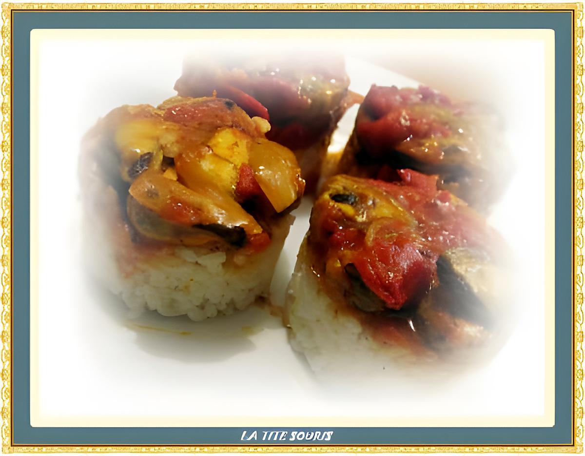 recette Moules aux poivrons et tomate basilic