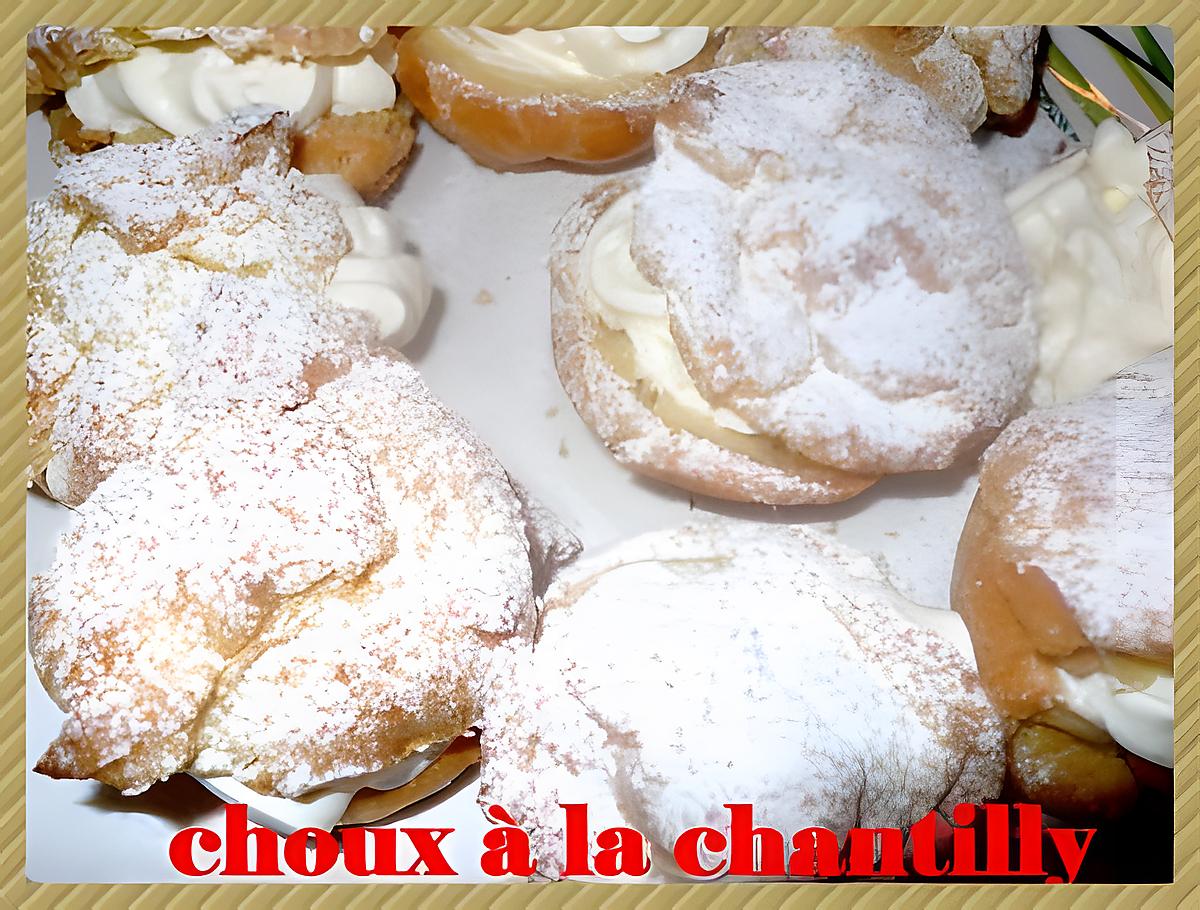 recette choux à la chantilly