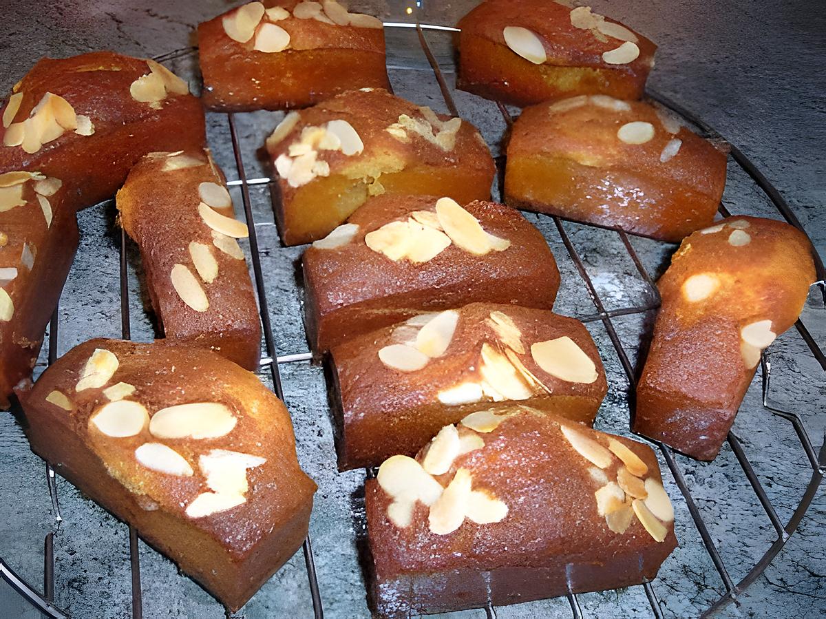 recette Mini cakes miel, amandes et pépites de chocolat...