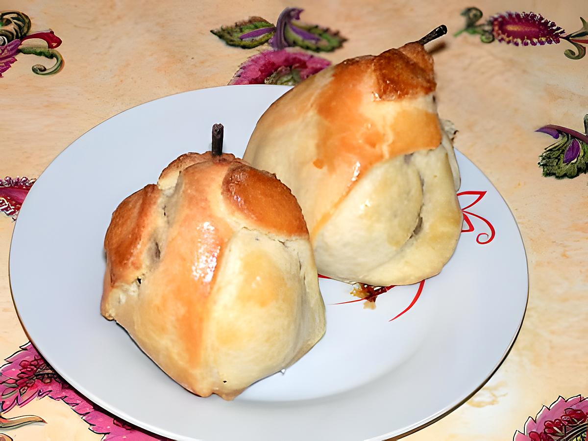 recette Poires en chaussons