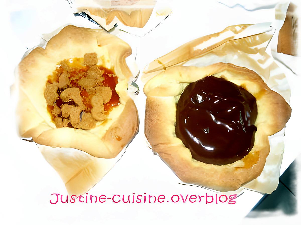 recette tartelette chocolat coeur coulant croquant de caramel au beurre salé et speculoos