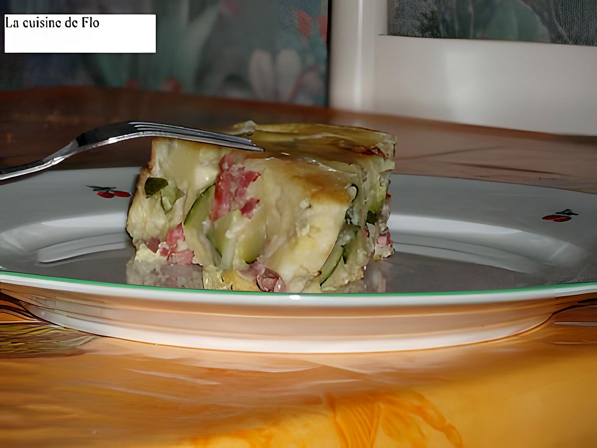 recette Clafoutis de courgettes au chèvre