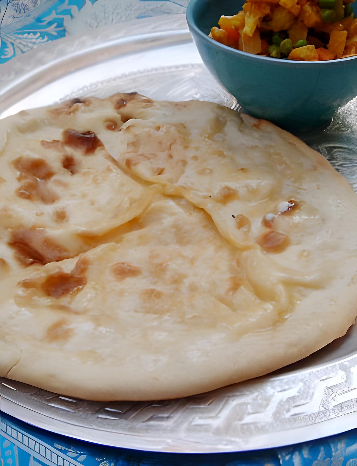 recette Pain indien le Naan au fromage