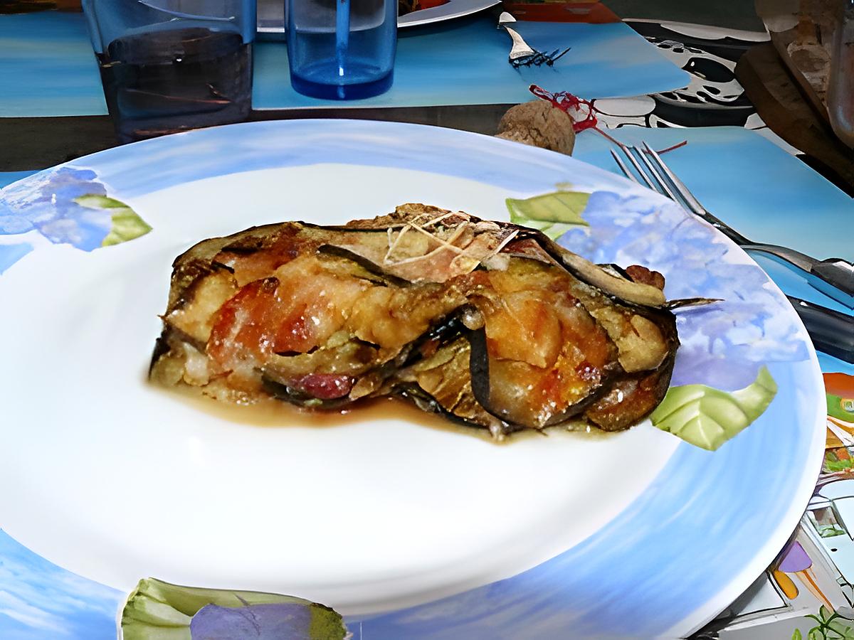 recette Lasagnes d'aubergines à la façon Lucie