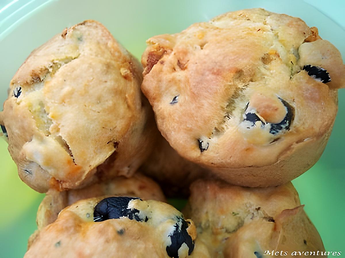 recette Muffins tomate séchée, olives, basilic