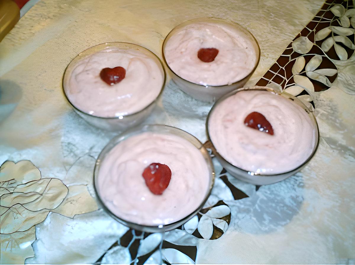 recette mousse au fraise facile