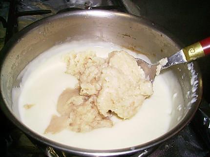 recette soufflé de chou-fleur au gorgonzola