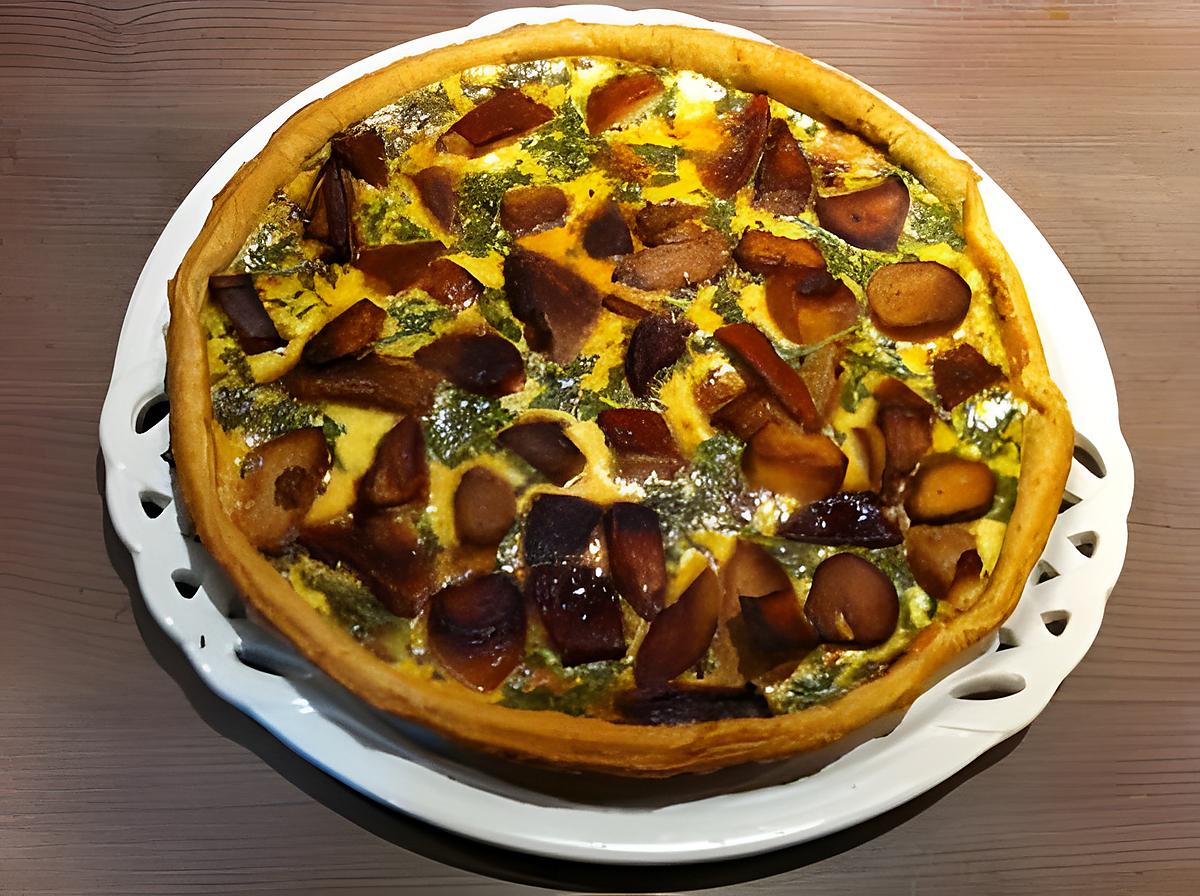 recette Tarte aux cèpes