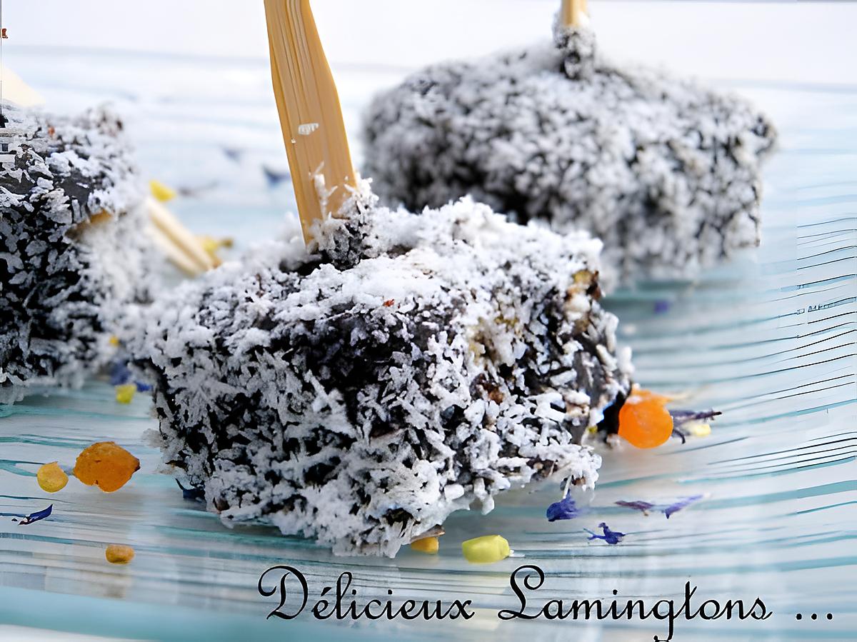 recette Ooo Lamingtons à la confiture de figues ooO