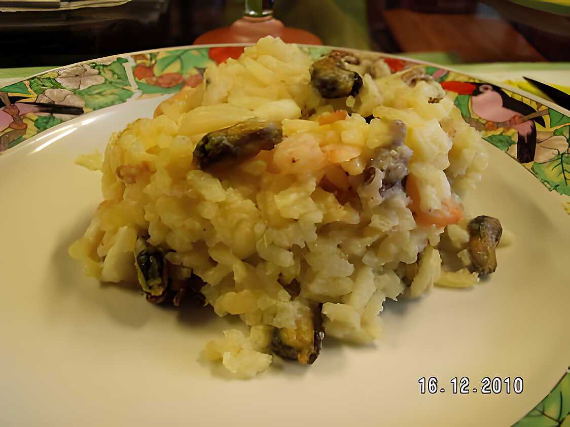 Recette de Risotto de fruits de mer à l'actifry
