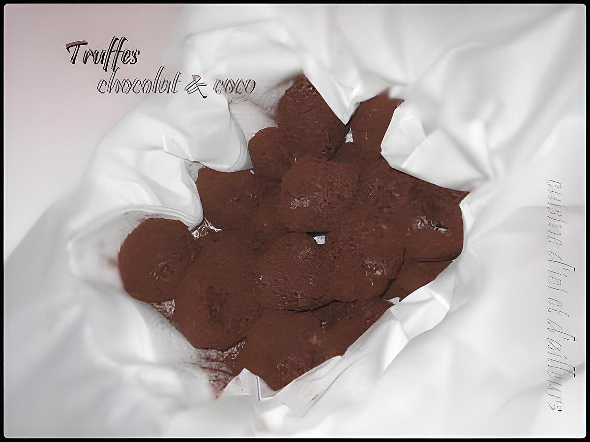 recette Truffes chocolat/coco