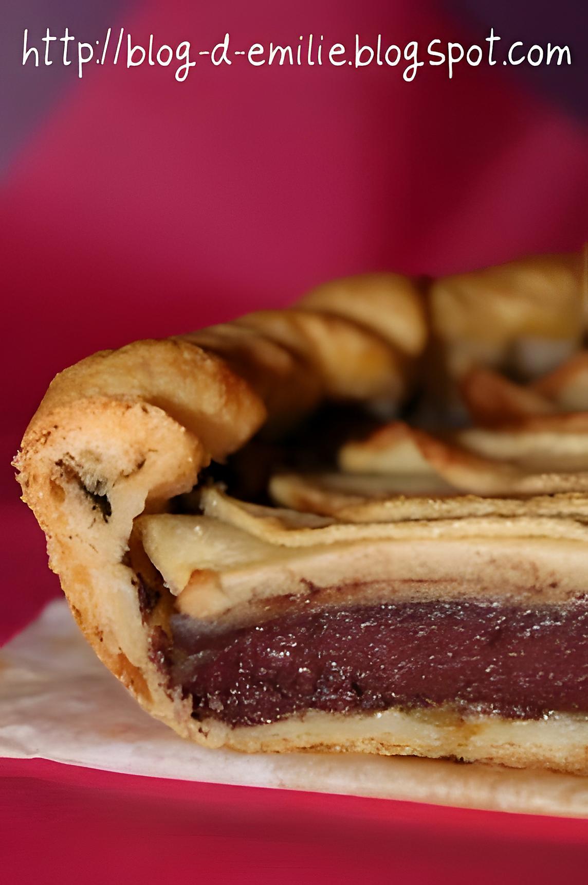 recette Tarte aux pommes et boudin noir