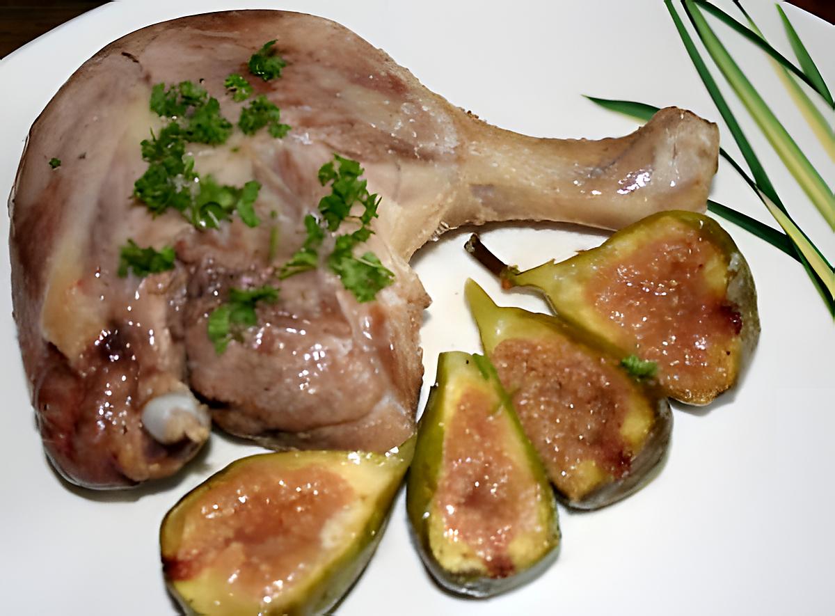 recette Cuisses de canard aux figues flambées àla Boukha