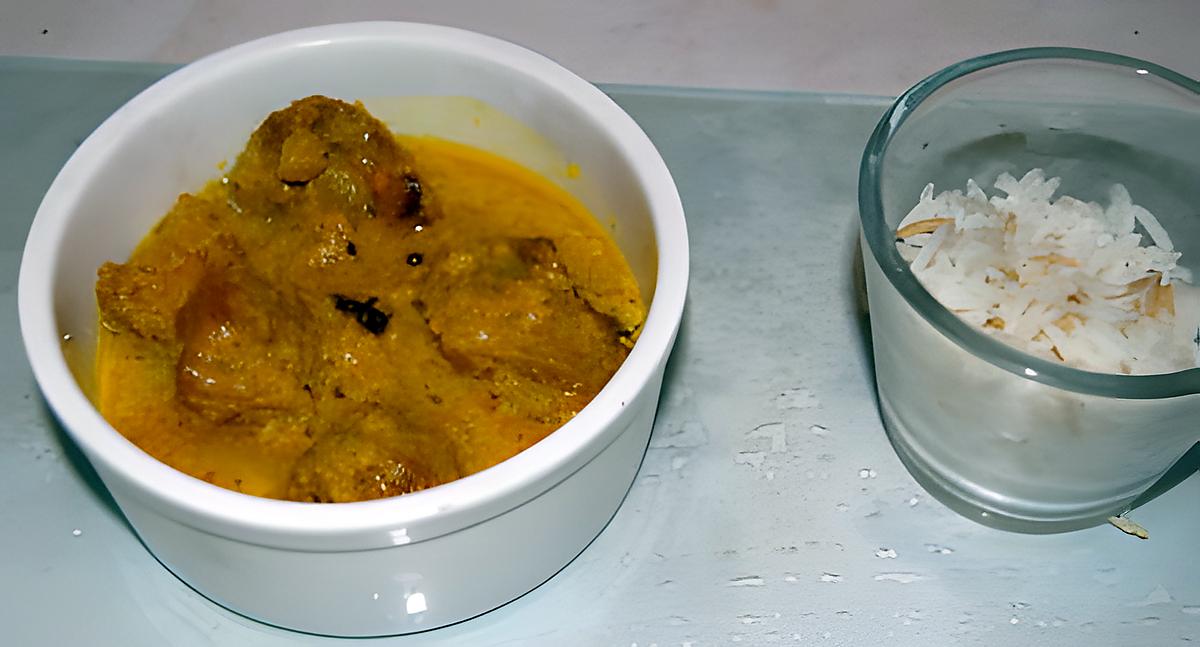 recette Dinawal Korma, ou un curry d'agneau sans curry