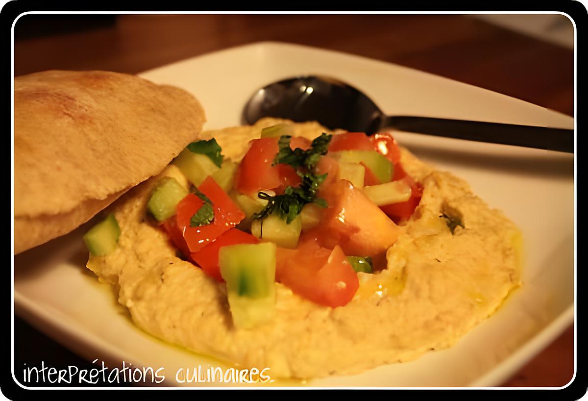 recette houmous & pita maison