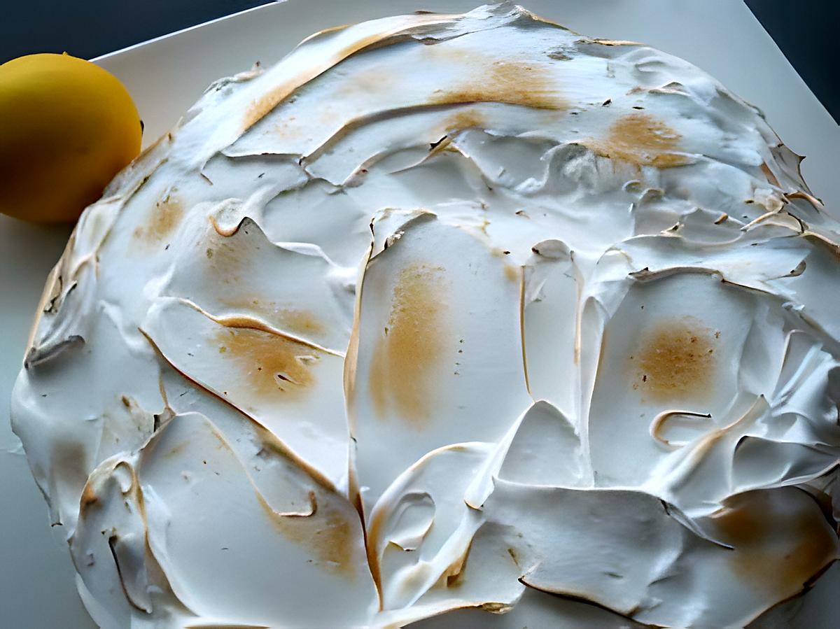 recette Gâteau meringué au lemon curd