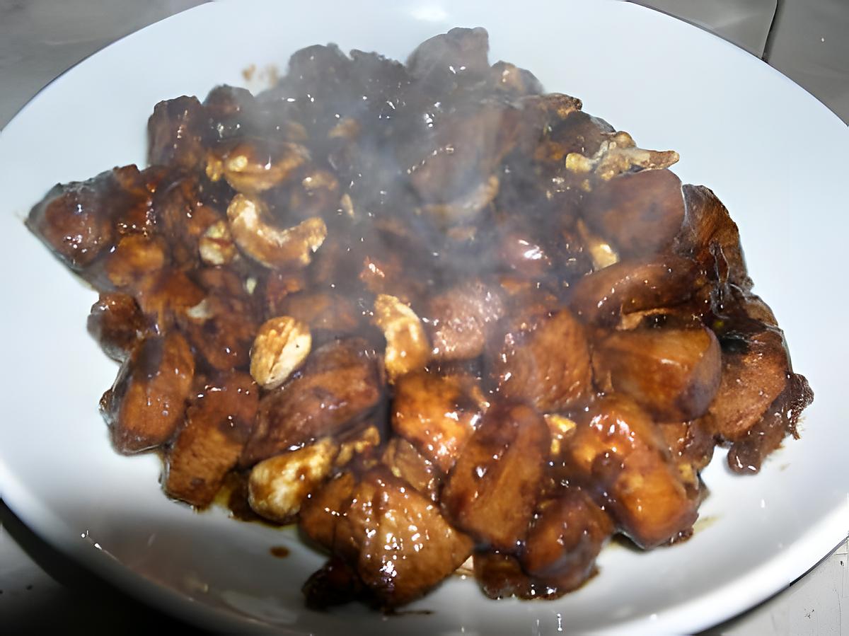 recette Poulet aux noix de  cajou du Si Chuan