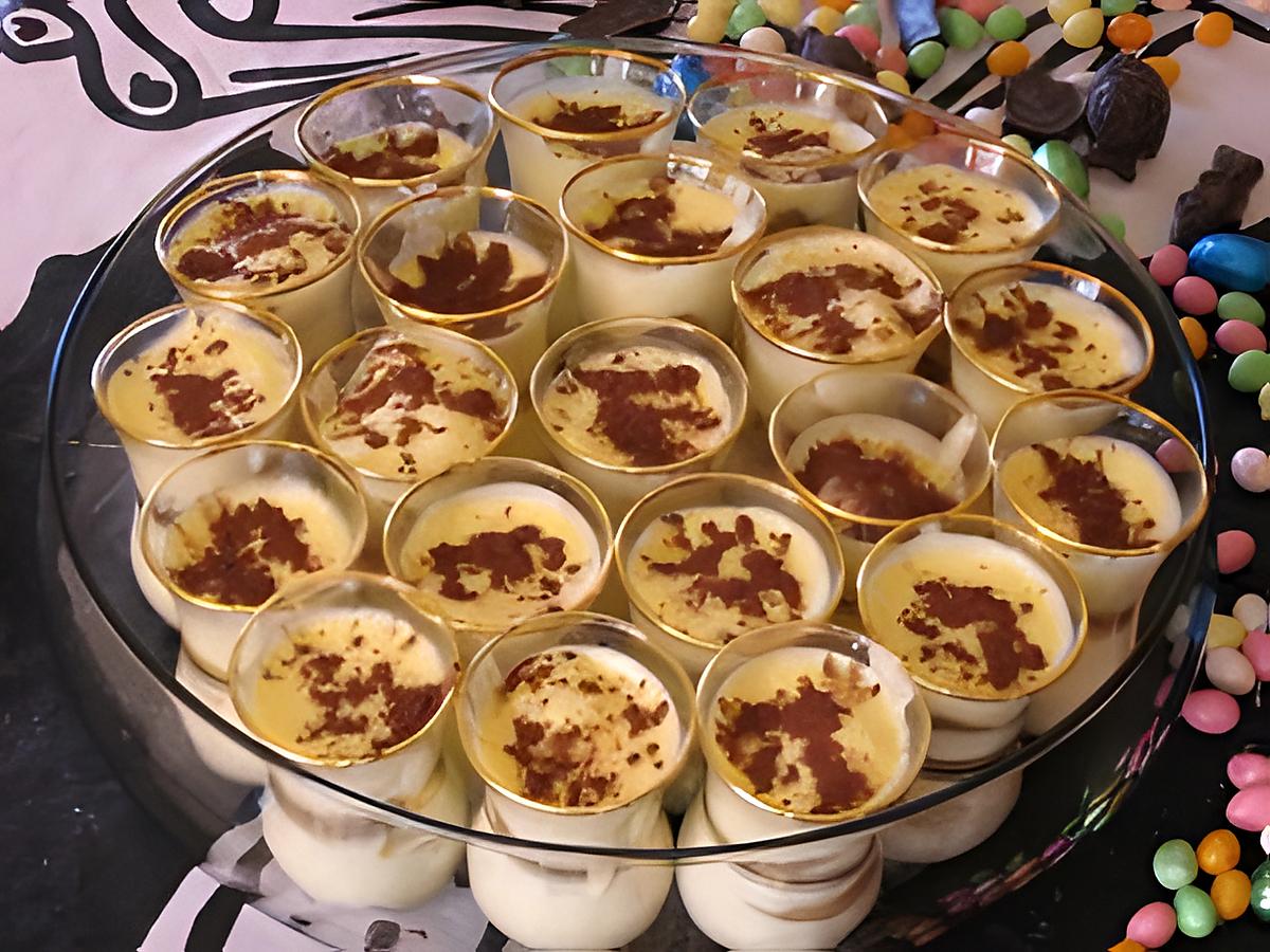 recette Tiramisu en verrines